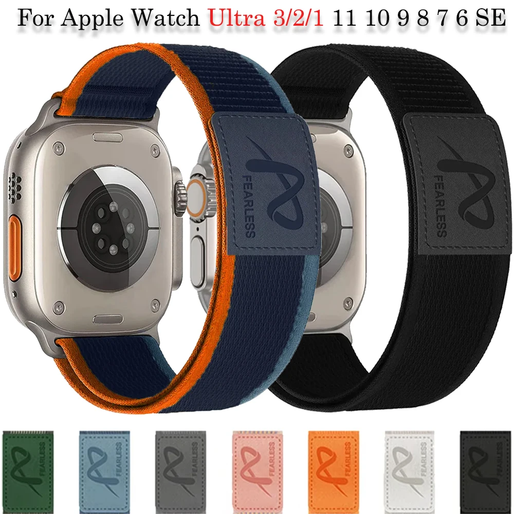 Trail Loop Nylonarmband für Apple Watch Ultra 3/2/1 49 mm 11 10 46 mm 42 mm Sportuhrenarmband IWatch 9 8 7 6 5 SE 45 mm 44 mm 41 mm 40 mm