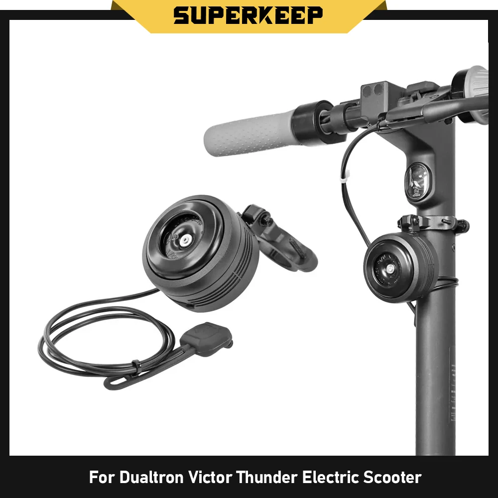 

Противоугонный звуковой сигнал, электрический скутер, перезаряжаемый через USB звонок с сигнализацией, водонепроницаемый для деталей Dualtron Victor Thunder2 Storm Achilleus