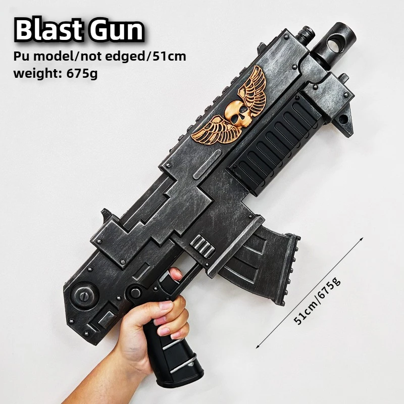 51 cm/20.08in Blaster PU Pistola giocattolo armi Modello Puntelli Cosplay Periferiche di gioco Ornamenti per il desktop di grandi dimensioni Ragazzo Regali di Halloween