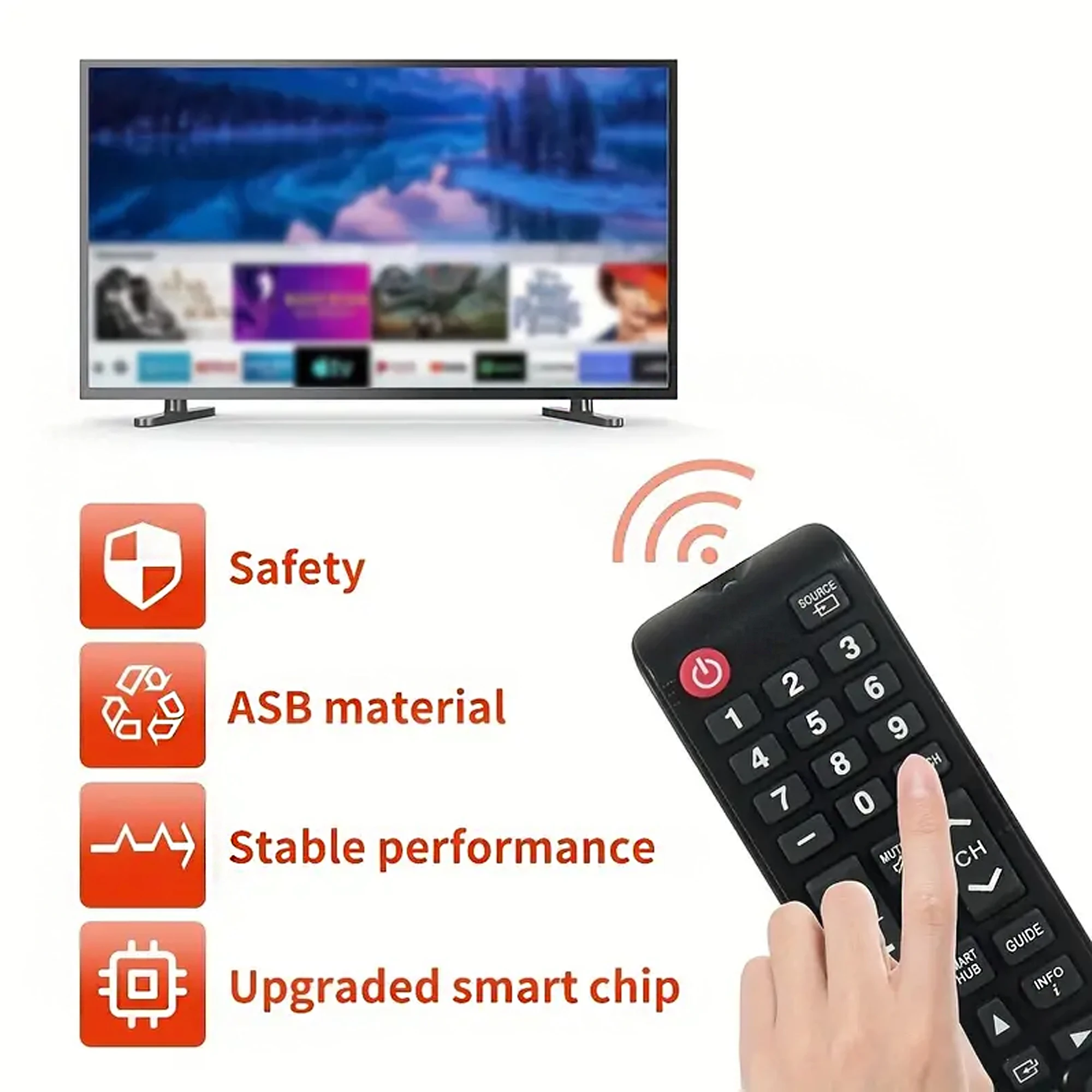 BN59-01175N Universal Remote Control Replacement Compatible with Samsung Series All Model TV for LCD LED HDTV 3D 4K Smart Tv