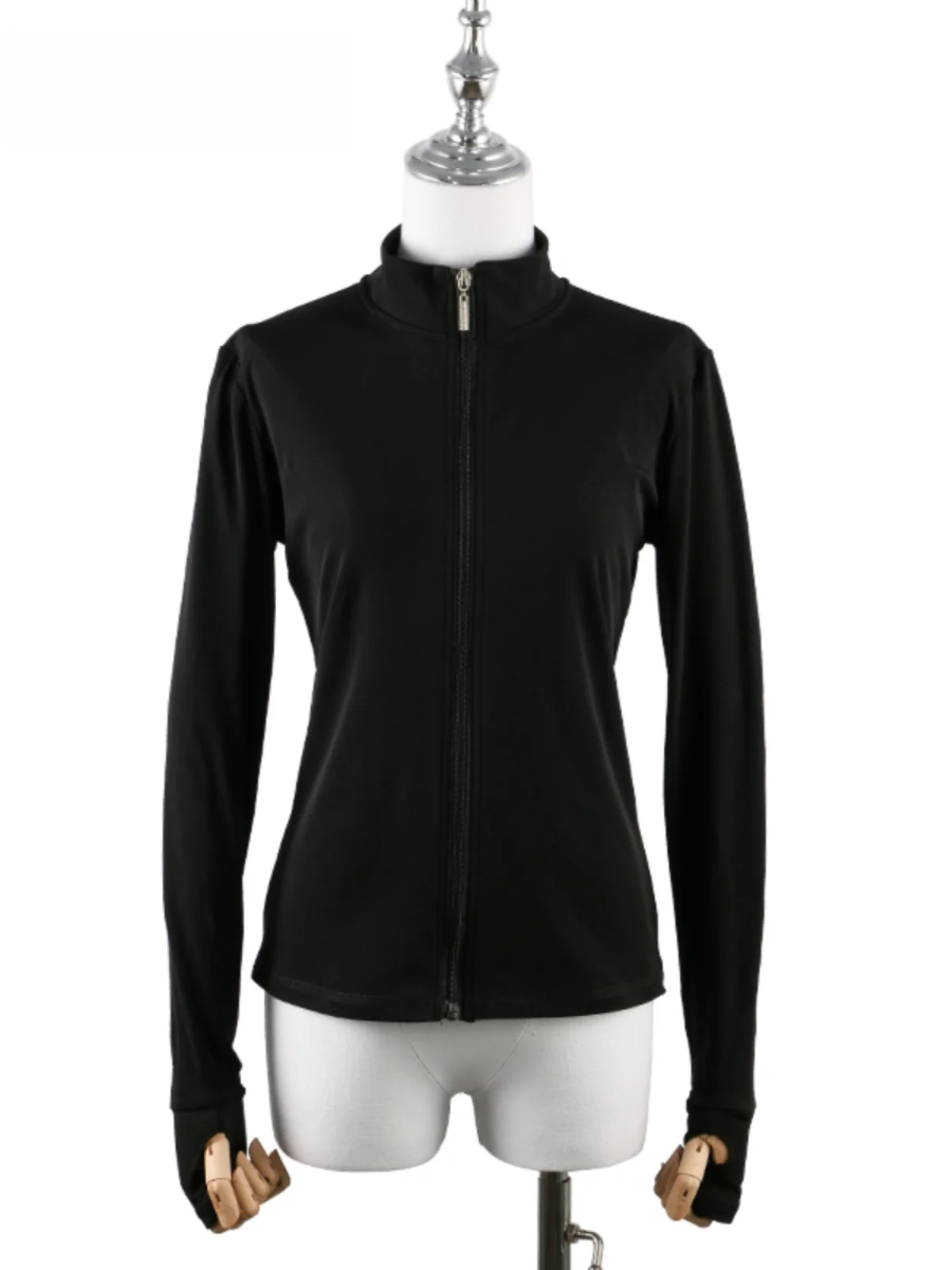 Zagitova Figure Skating Training Suit Children's Ice Skating Clothes Four Seasons Jacket Female Children Adult Pure Black