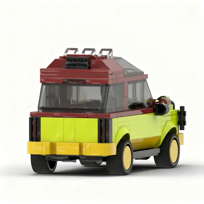 304pcs MOC Jurassic Park Fordes Explorer City Champions Model Building Blocks Christmas Gift Construction Toy Assemble Birthday