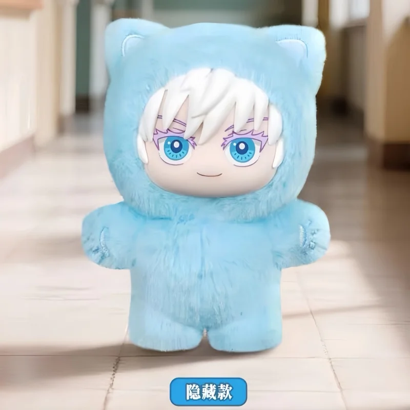 Nouveau véritable Kawaii Jujutsu Kaisen 2 chat oreille peluche série boîte aveugle boîte mystère Anime jouet chambre décoration recueillir cadeau festnel