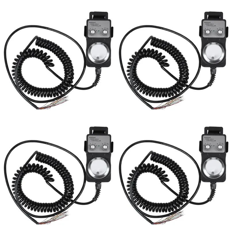 【LIMITED TIME DISCOUNT】4X CNC 4 Axis MPG Pendant Handwheel For FAGOR GSK Siemens FANUC System 5V Manual Pulse Generat