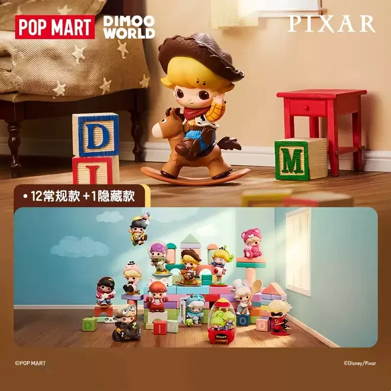 POP MART DIMOO WORLD PIXAR Serie Original Mystery Box Blind Box Überraschungstüte Spielzeug Puppe Niedliche Desktop-Ornamente Sammlerstück Geschenk