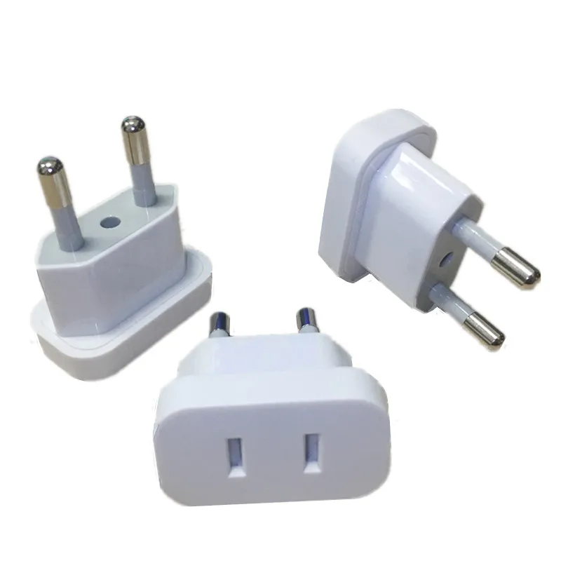 1pcs 4.0mm 4.8mm EU Plug Adapter EU US Israel To Euro KR Brazil Plug Converter American Travel Power Adapter Plug Socket Outlets