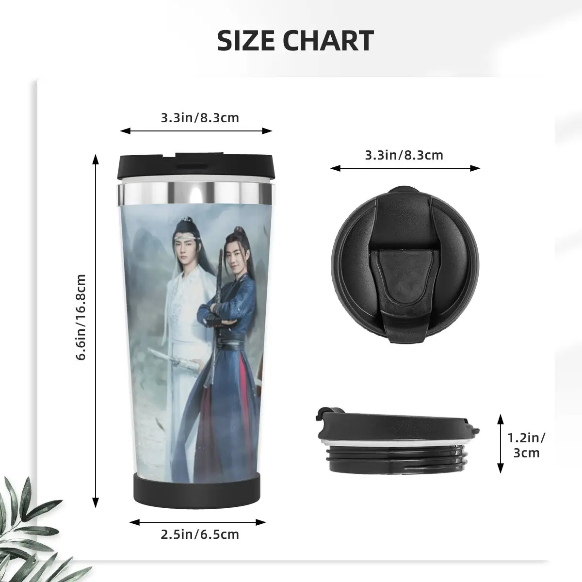 THE UNTAMEDS Print Art Lightweight Hoodie Double Insulated Water Cup Unique Vacuum flask Mug multi-function cups