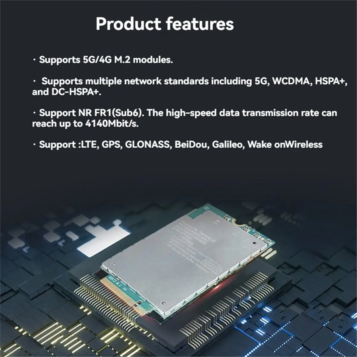 Module 4G 5G LTE E@MB*RA*aCE^HAPPYa T99W640 DW5934e, carte réseau 5G, modem mobile sans fil LTE FDD/TDD 4140 Mbps, module 5G