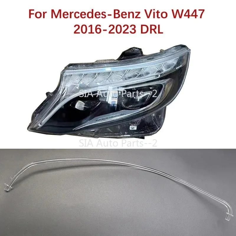 

For Mercedes Benz V-Class W447 Vito V250 V260 2016-2021 Car DRL Light Guide Plate Guide Tube Headlight Daytime Running Light