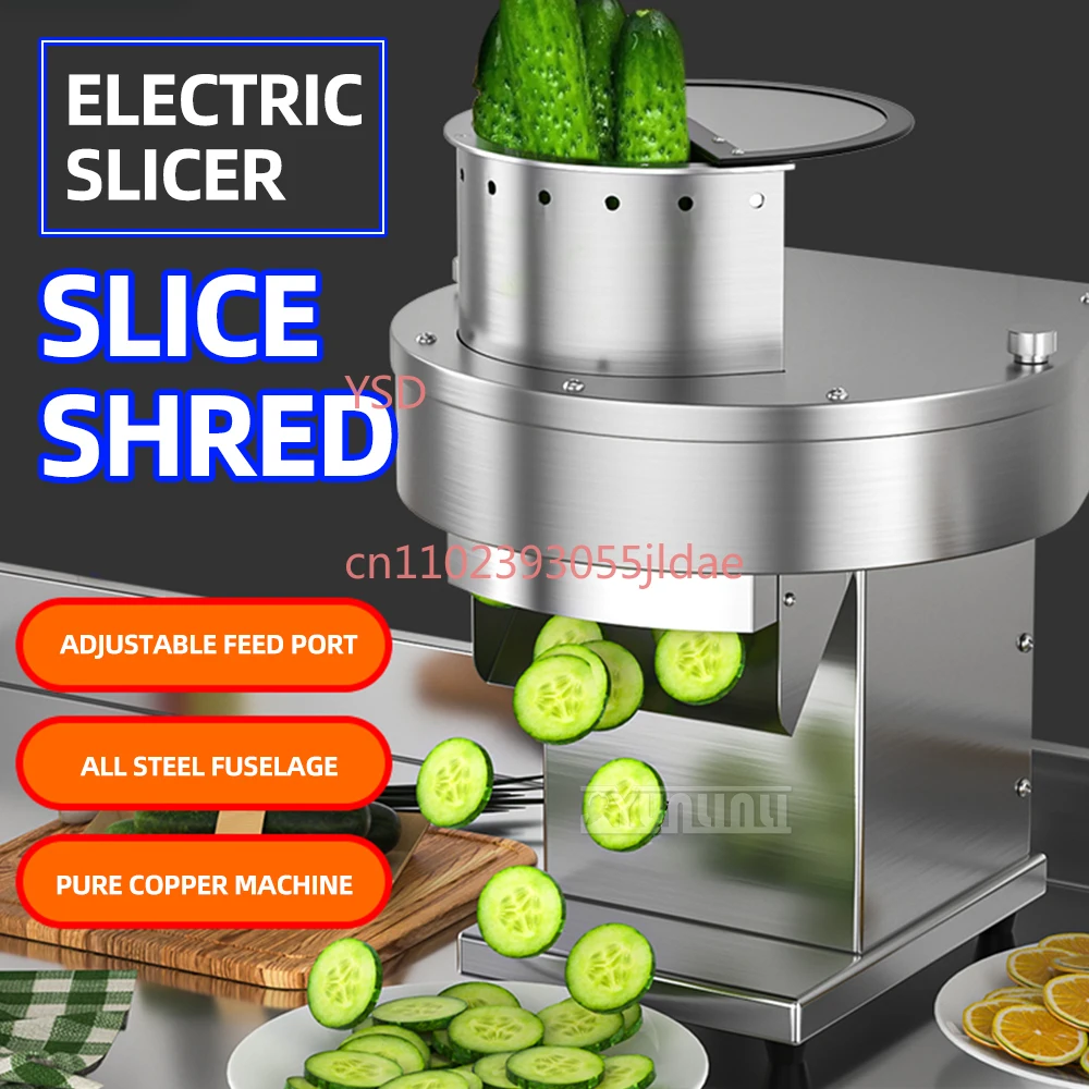 Kitchen Multi-Function Food Processor Commercial Electric Vegetable Slicer Fruit Cutting Shredder