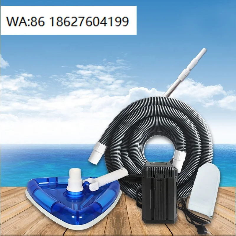 Smart Pool Cleaner Double Brushes Cordless Remote Control Handheld Swimming