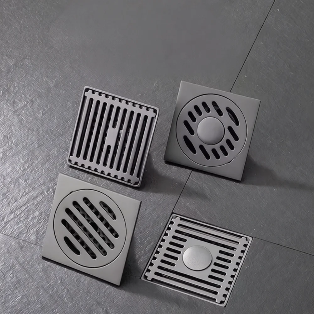 Stainless Steel Floor Drain Gun Gray Anti Odor Deodorant Insect Prevention Bathroom Laundry Filter Drainage Grid Cover