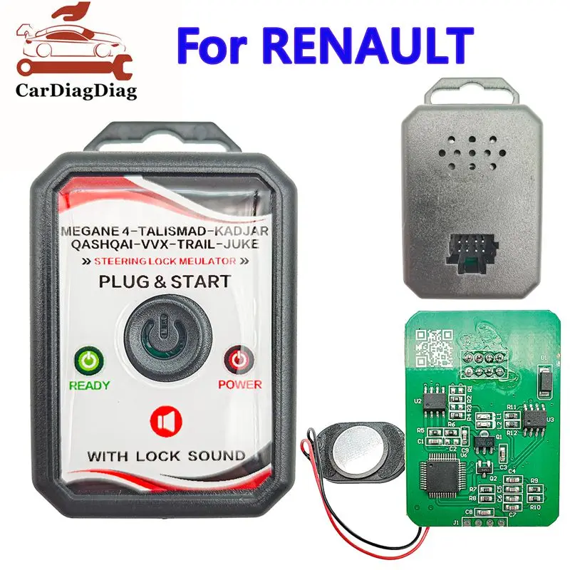 

ELV Steering Lock Emulator for Nissan X-Trail Qashqai Juke Micra Simulator for Renault Megane4 Kadjar No need Adaptation