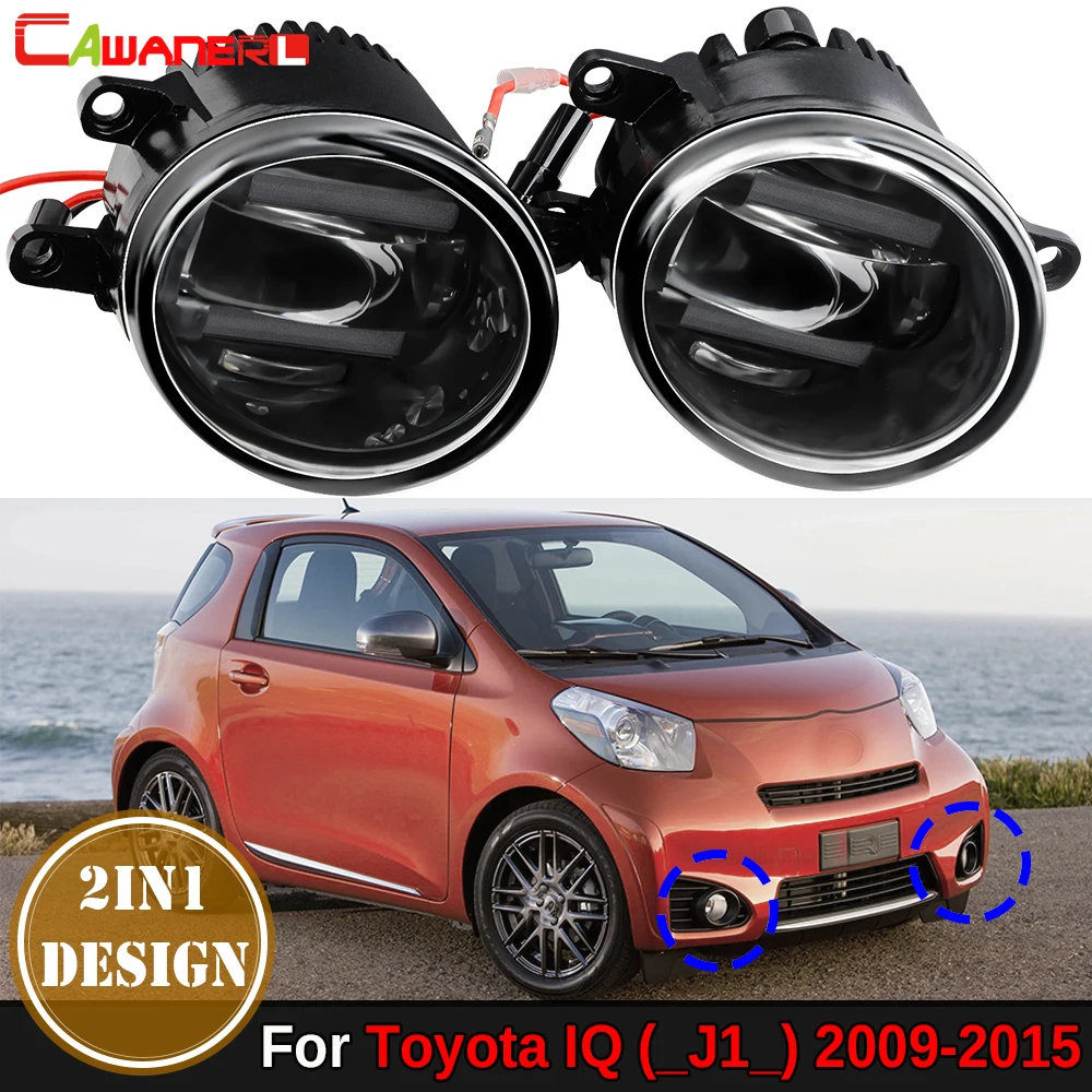 2 X 36W Car H11 LED Lens Fog Light Daytime Running Lamp DRL Accessories For Toyota IQ (_J1_) 2009 2010 2011 2012 2013 2014 2015