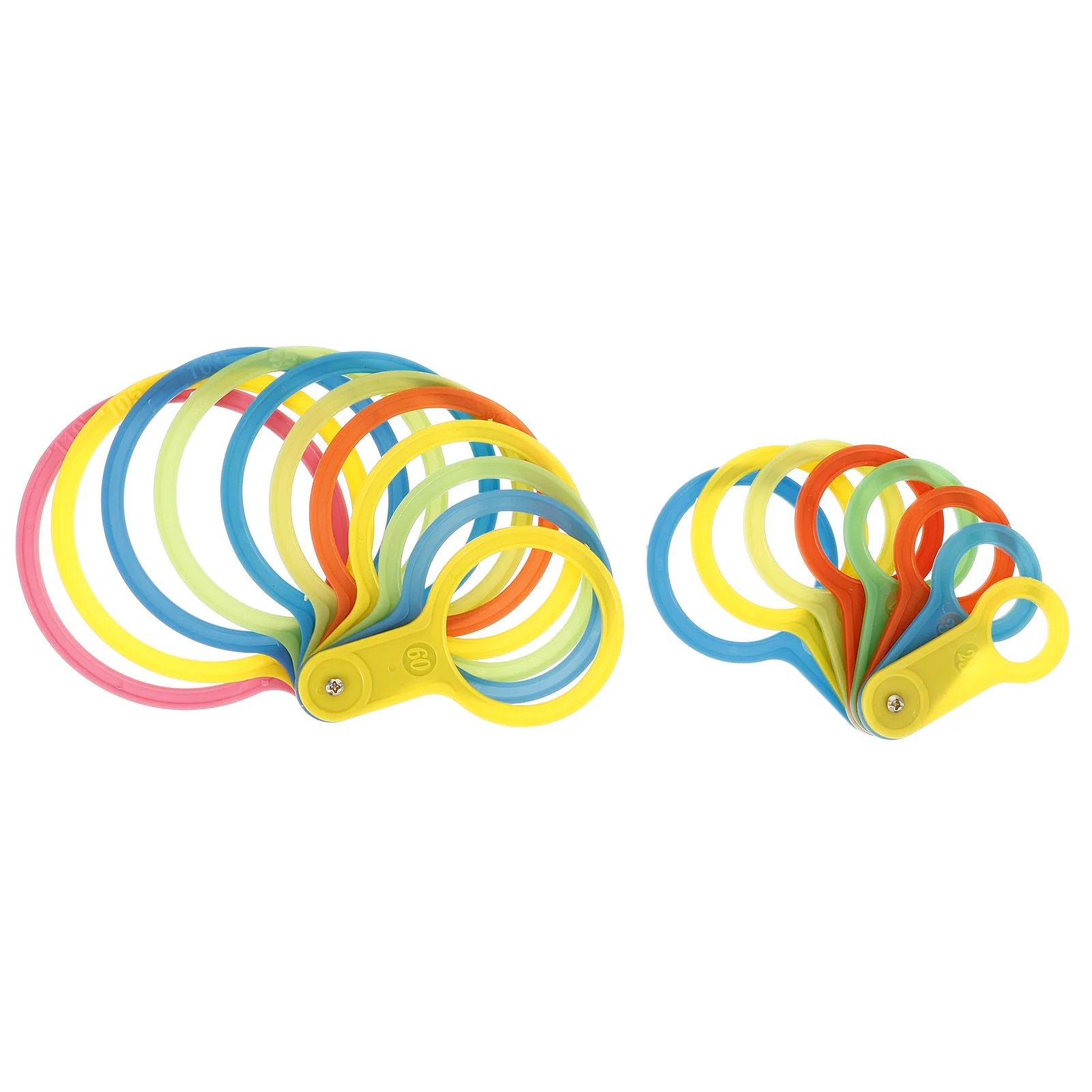 

2 Sets Fruit Tool Fruits Measurement Platter Diameter Measuring Pear Tools Card