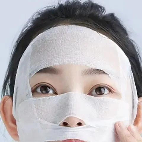 50/100 peças almofadas de algodão de compressa úmida extensível tipo aberto removedor de maquiagem hidratante facial algodão ultrafino