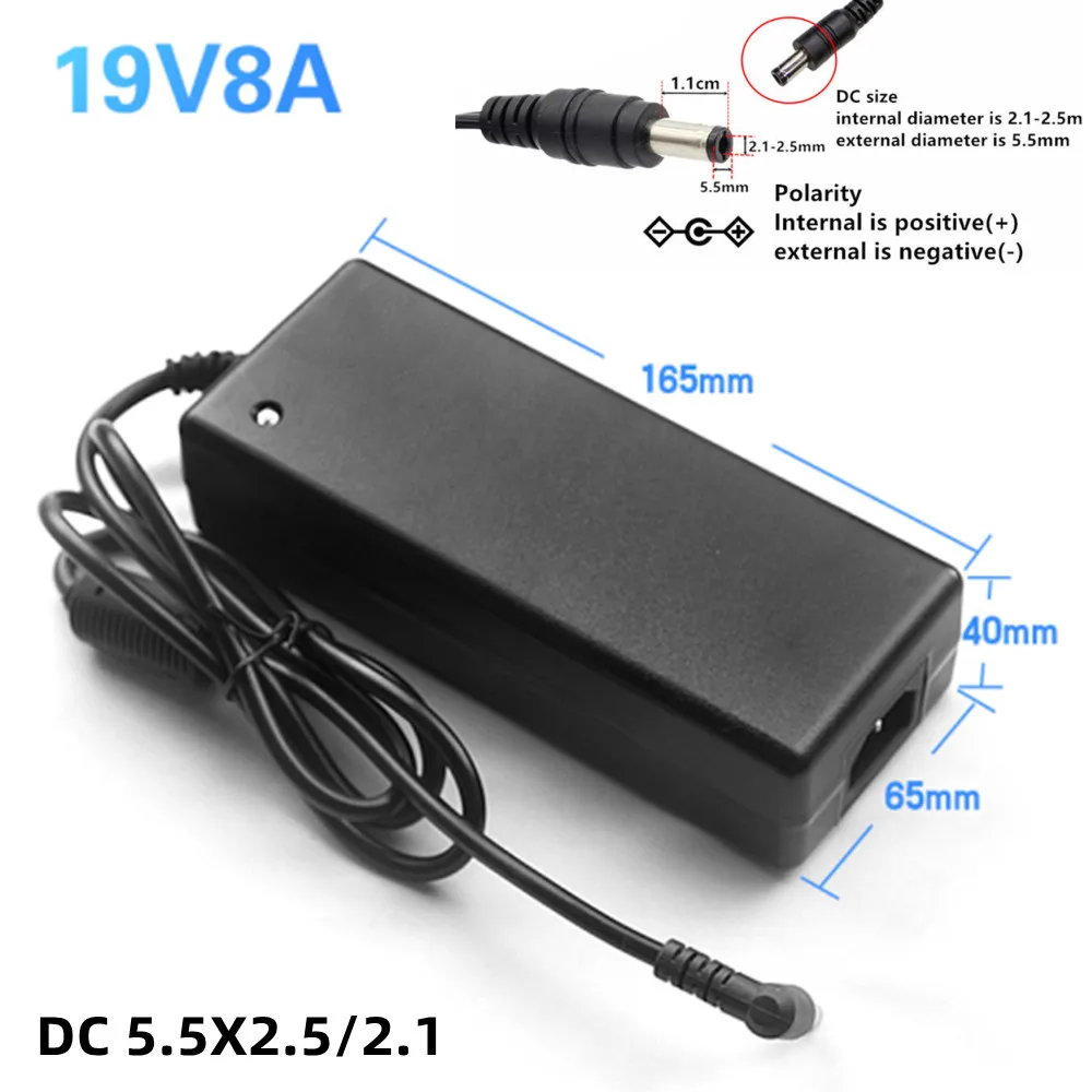 19V 3.42A 4.74A 6A 6.32A 8A Switch Power Supply Adapter AC 110-240V DC 19 Volt Switching Power Adaptor Electric Current Source