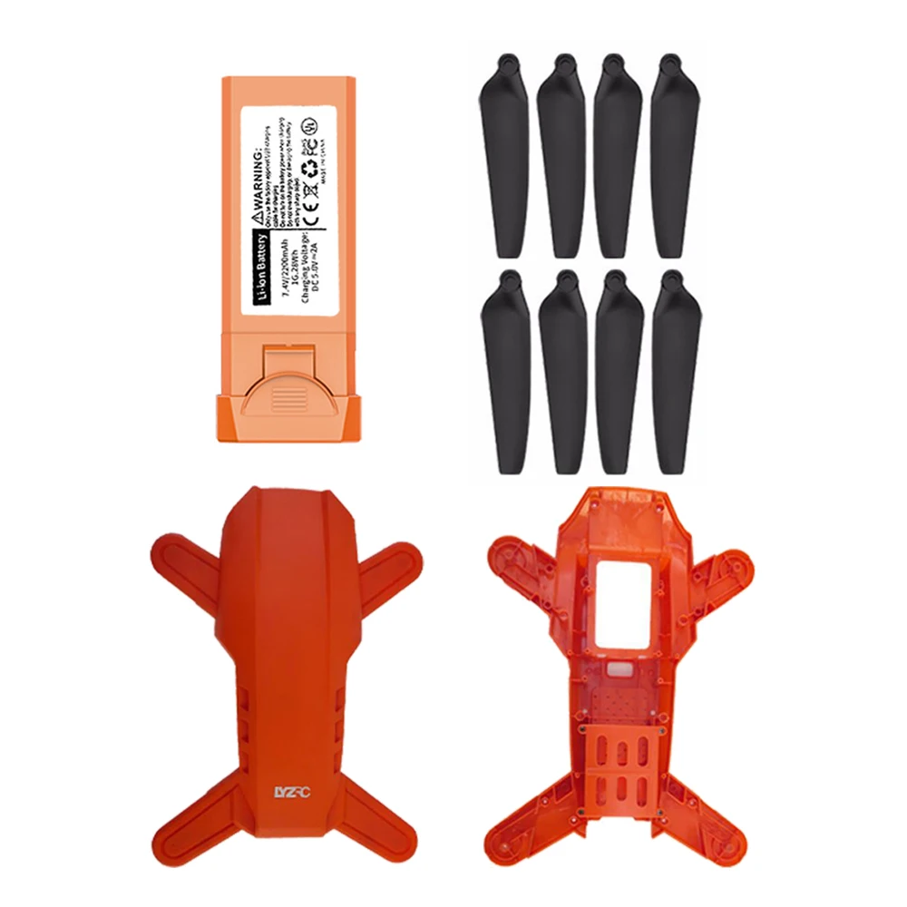 

L900 PRO SE Drone Spare Part Kit 7.4V 2200mAh Battery Body Shell Frame Cover Propeller Blade Wings Part Replacement Accessory