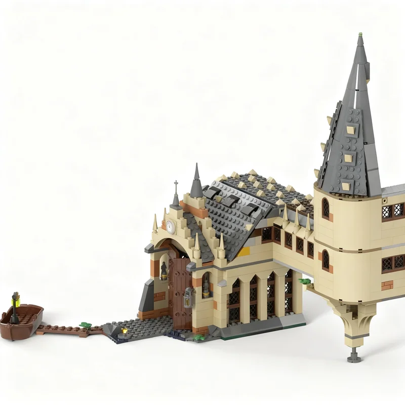 

NEW 694PCS Magic Movie MOC Harrying Bridge House Model DIY Creative Ideas Child Toy Assembly Puzzle Birthday Gift 75954