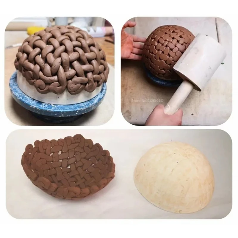 Pottery Tools Hemispherical/Semi-Circular Modeling Mold DIY Round Ceramic Bowl/Basket Pottery Teaching Modeling Tools