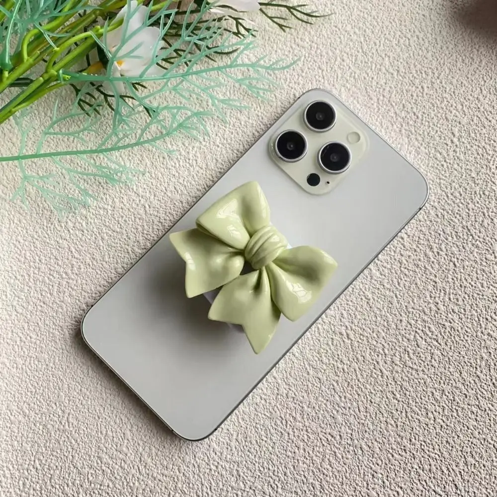 Lovely Mirror Phone Holder Portable Scalable Phone Bracket Y2K Fashion Flower Bowknot Phone Grip