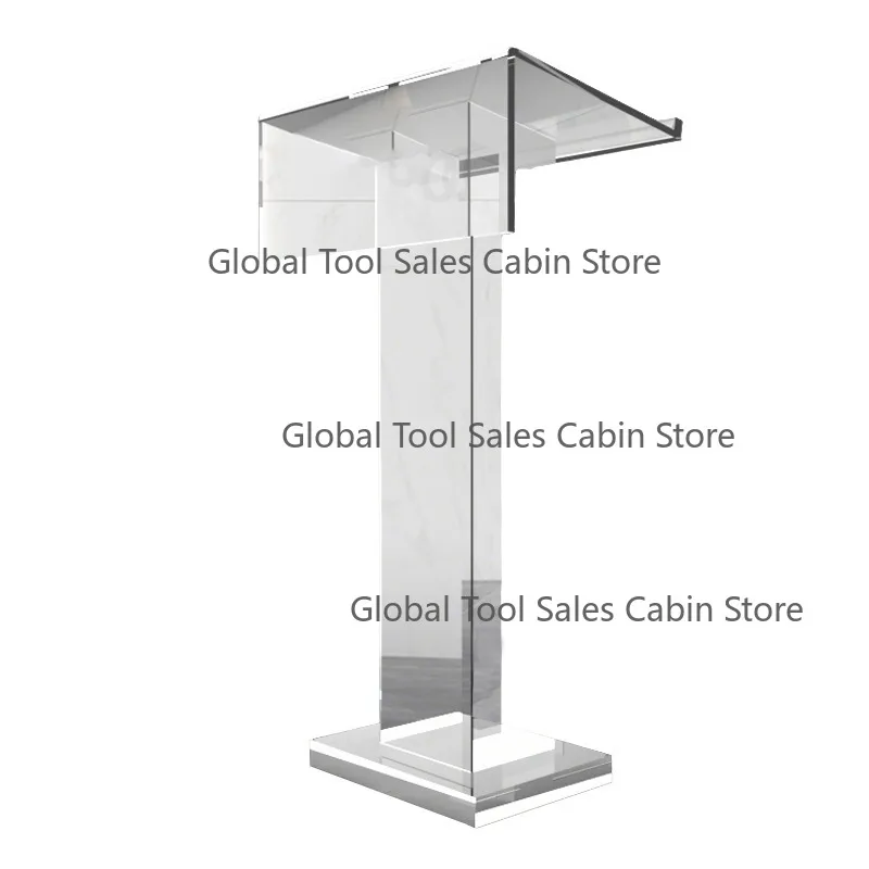 Custom Wholesale Clear Transparent Lucite Acrylic Organic Glass Church Pulpit Podium - Eco-Friendly Customizable Altar Lectern