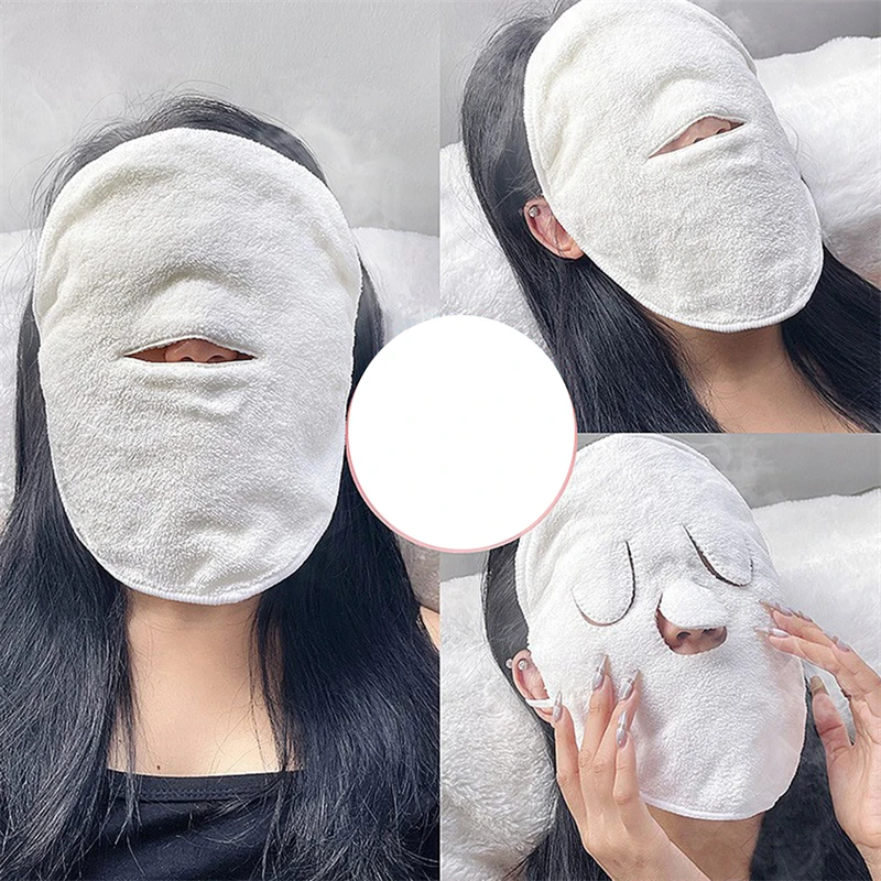 Hot Compress Towel Hanging Ear Soft Skin-friendly Steam Heating Cold Hot Compress Face Towel Wet Compress Irrigation Face Towel