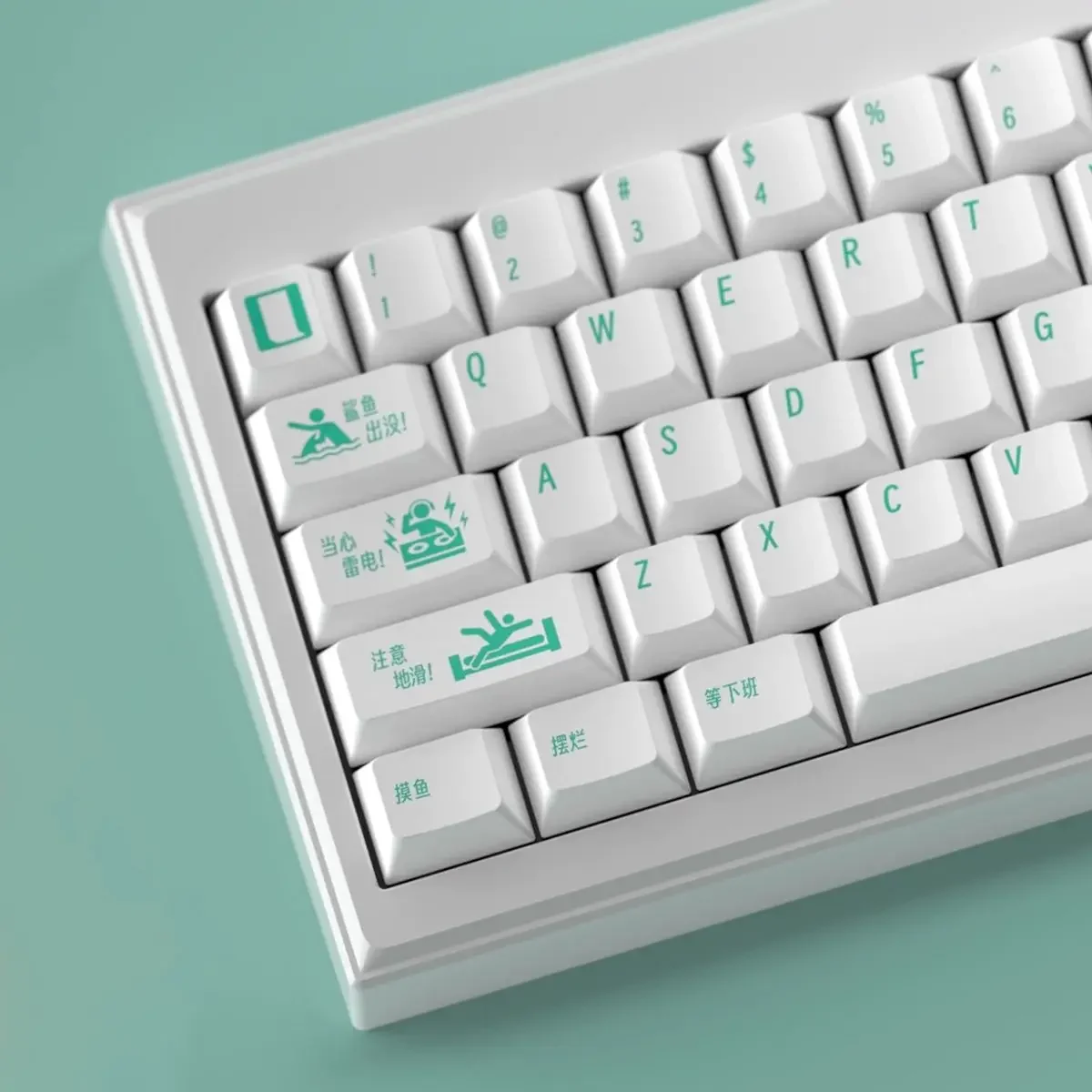 

Pete Mechanical Keyboard Keycaps PBT Sublimation 140 Keys Cherry Original Factory Highly Adapted 61/75/99