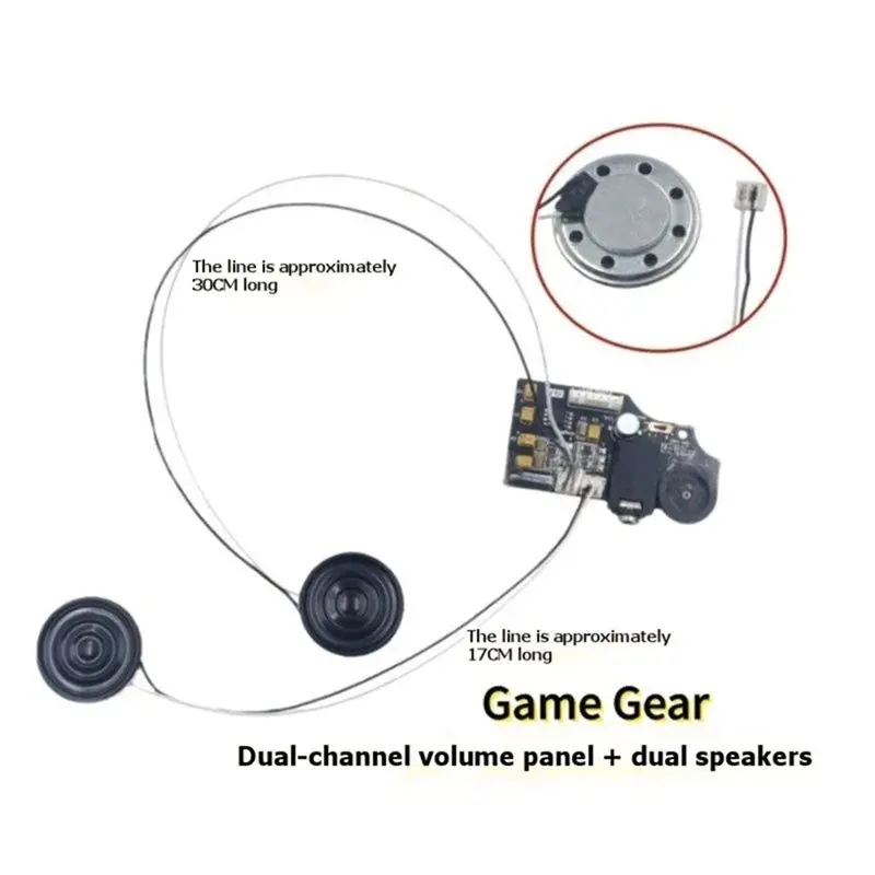 Electronexus-A99E-For SEGA GG For Console Game Gear Compatible Dual-Channel Volume Headphone Board With Wire Speaker Volume Cont view 6