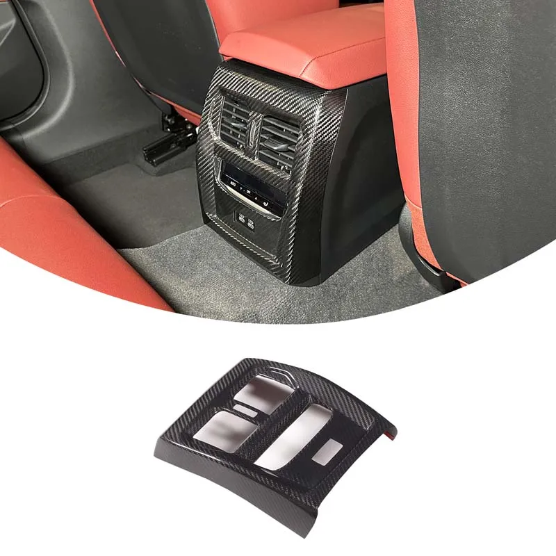 

For BMW 4 Series G22 G23 G26 2020+ Car Air Conditioning Outlet Decoration Carbon Fiber Car Rear Air Conditioning Outlet Frame