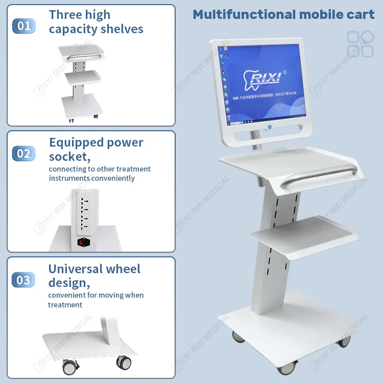 D-ental Mobile Cart With Oral Camera Factory Price D-ental Computer System 17 Inches Medical Intra Oral Camera With Mobile Cart