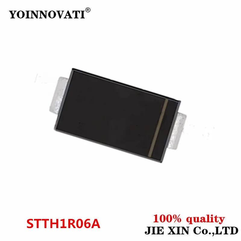 20-100Pcs STTH1R06A SMA STTH1R06 HR6 Screen Printing HR6 diode rectifier IC