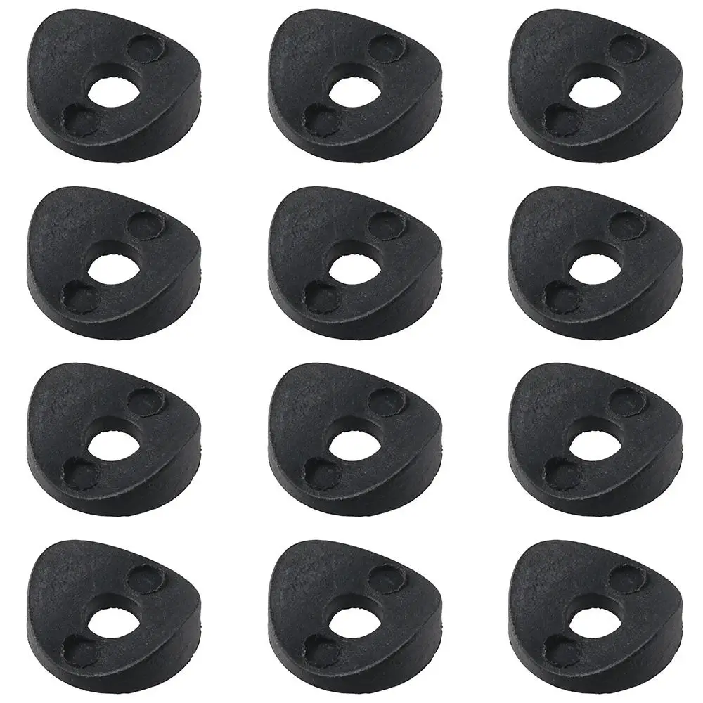 25mm x 8mm x 9mm Plastic Machine Round Spring Deck Washers Fastener, Black 12Pcs