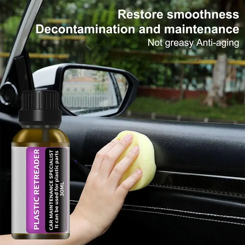 

Car Refurbishment Cleaning Agent 30ml Interior Polish Liquid Wax Coating Agent Effective Dashboard Repair Agent For Auto