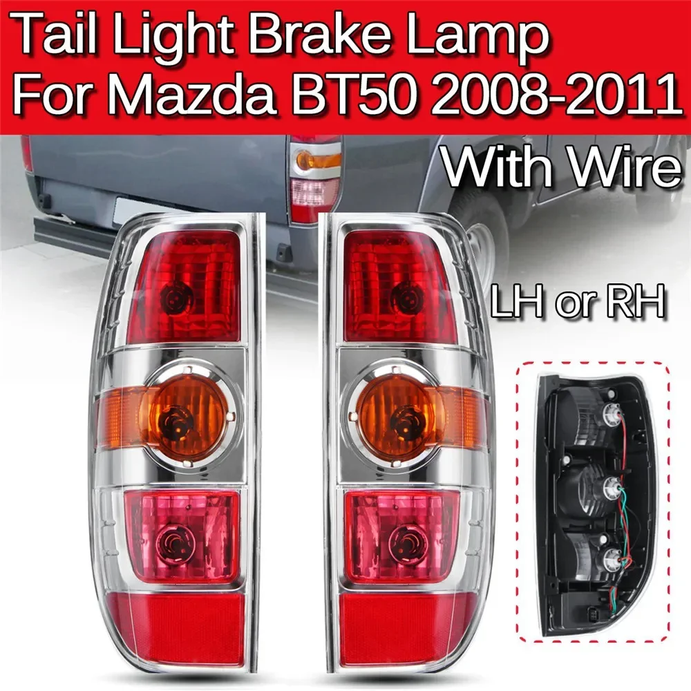 

Car Rear Tail Light Brake Lamp For Mazda BT50 2008 2009 2010 2011 Tail Light Lamp UR56-51-150 UR56-51-160 With Wire Accessories