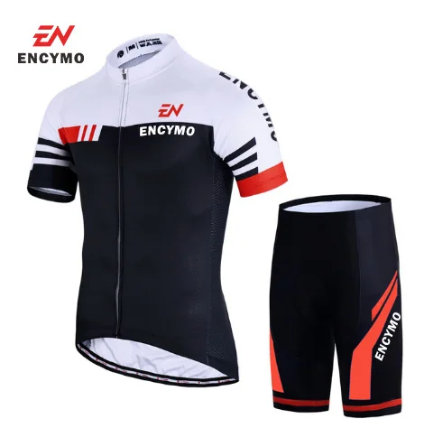 

Cycling Sets Bike Uniform Summer Jersey Set Road Bicycle Jerseys ENCYMO Wear Breathable Clothing