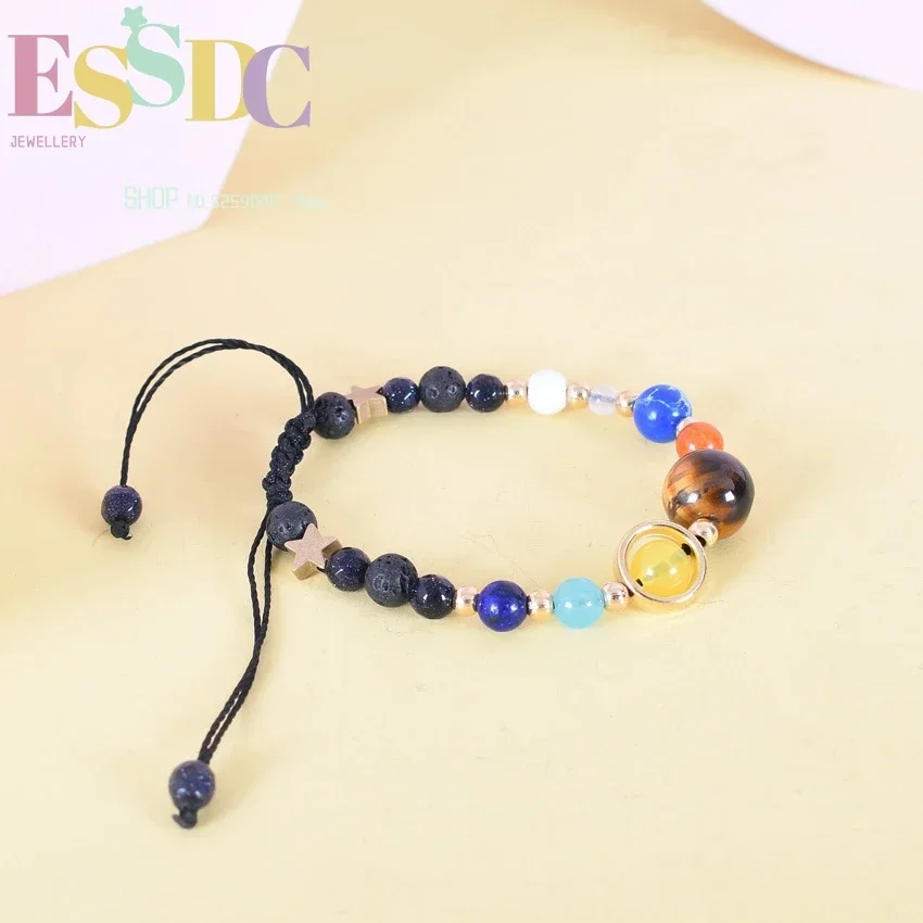 Original Authentic Explosion Model Eight Planets Crystal Ladies Bracelet Guarding The Stars Natural Stone Beads Seven Pulses