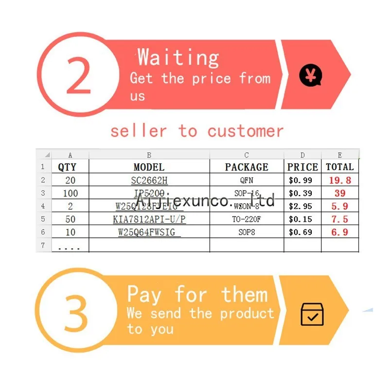 Produto novo e original de 50 peças