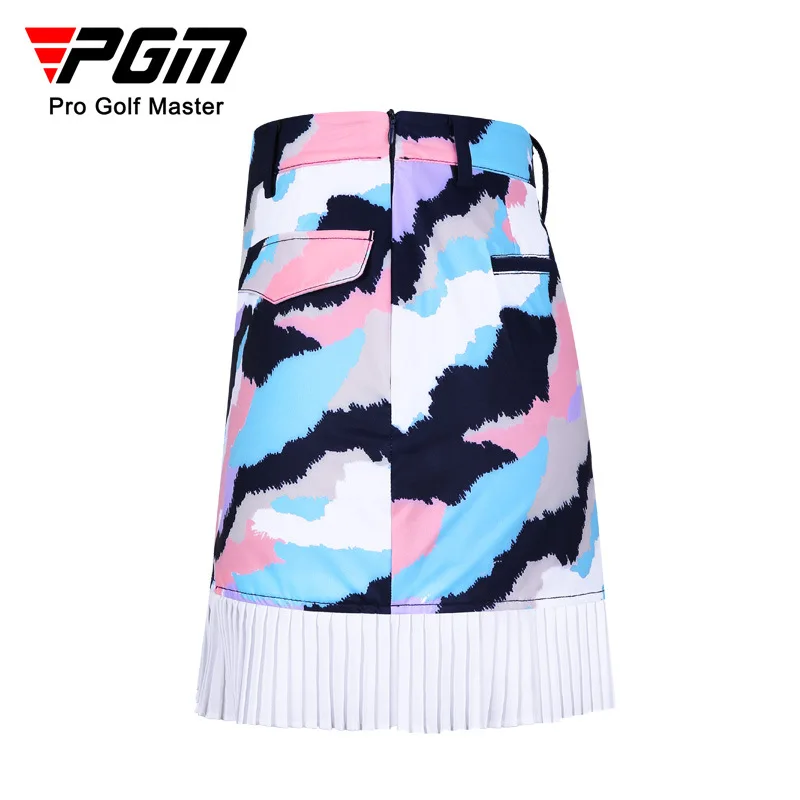PGM Women Golf Short Skirt Female Summer Breathable Water Proof Quick-drying Girl Pleated Skirt Lady Clothing QZ076