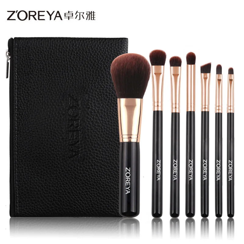 

Zoreya 7 Makeup Brush For Beginners Portable Makeup Makeup Set Makeup Brush Makeup Tools