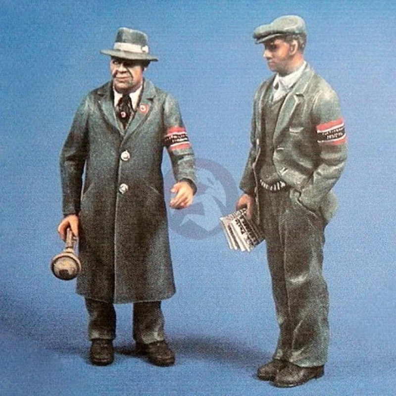 

Масштаб 1/35, литая под давлением фигурка из смолы, комплект модели, немецкая цижданская милиция Второй мировой войны, 2, фигурки в разобранном виде, неокрашенные