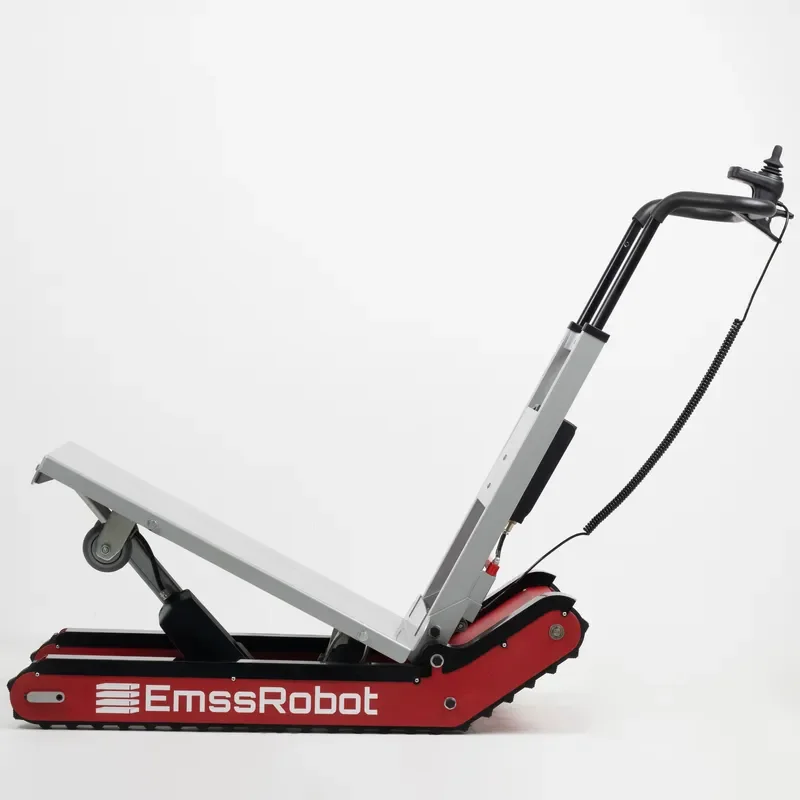 EmssRobot-Nano Foldable 300kg Electric Stair Climbing Machine Four-Wheel Hand Dolly for Moving OEM Customizable Support