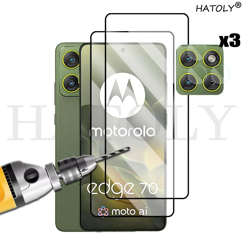 

For Motorola Edge 70 glass For Motorola Edge 70 Screen tempered Screen Protective Glass Camera Lens Film For Motorola Edge 70