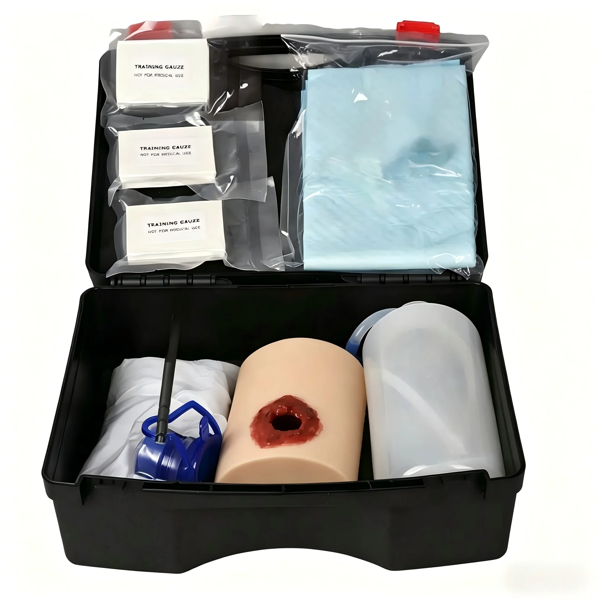 

Тренировочная рана Delux Gunshot для борьбы с кровотечением, тренировочная тактическая медицинская модель для курса EMT/TCCC