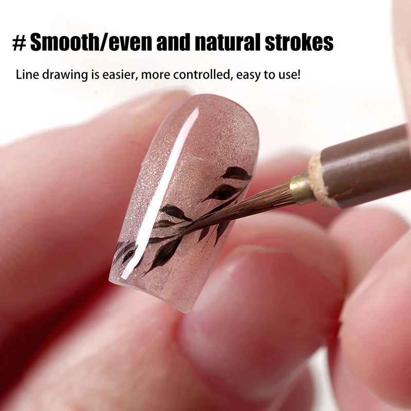 Wolves Hair Nail Art Painting Brush Pen Hook Line Paint Brush Chinese Calligraphy Brush Art Oil Drawing Watercolor Brush