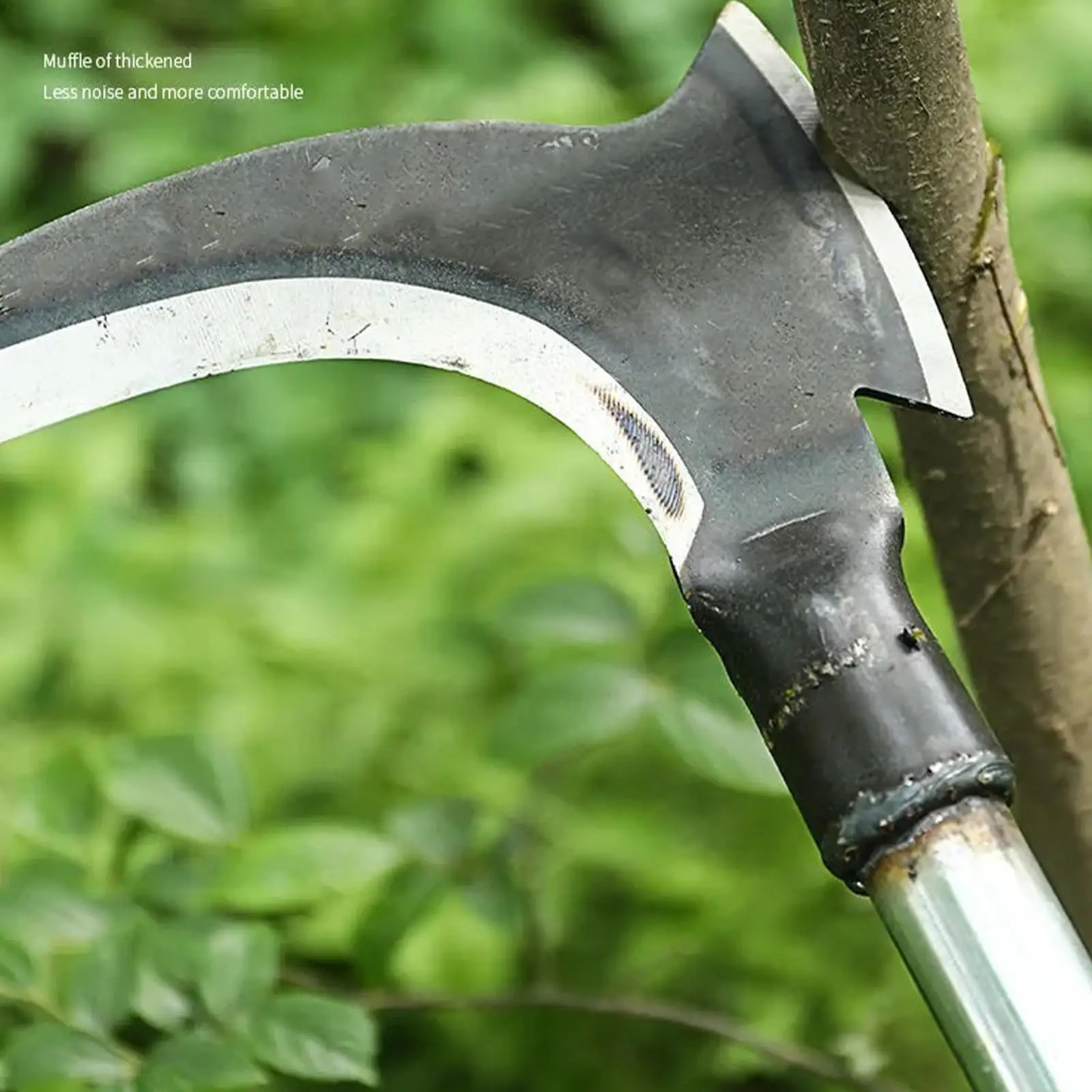 Hacha de doble hoz para picar y cortar árboles de madera, herramientas de Machete para hierba, herramienta agrícola multifuncional para deshierbe