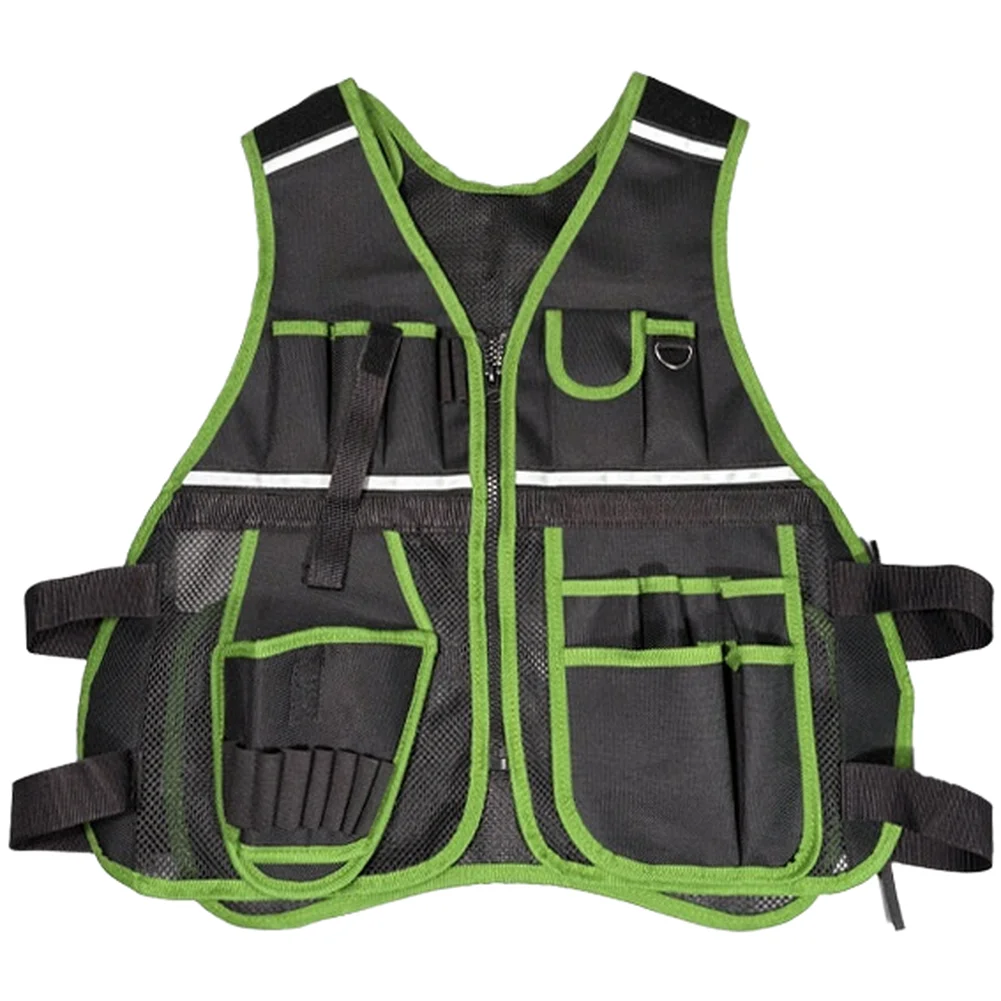 Multifunctional Tool Vest For Electrician Carpenter Repair Work Multiple Pockets Tool Vest For Electrician Carpenter Constructio