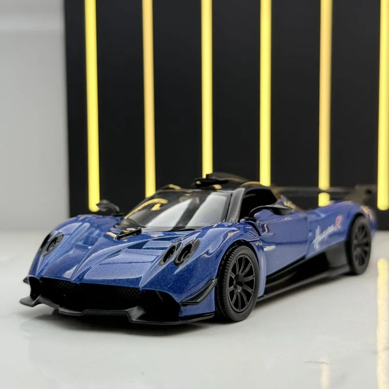 

Simulation 1/32 Pagani Huayra R Super Sport Car Model with Sound and Light Children Boy Diecast Toy Vehicle Collection Miniature