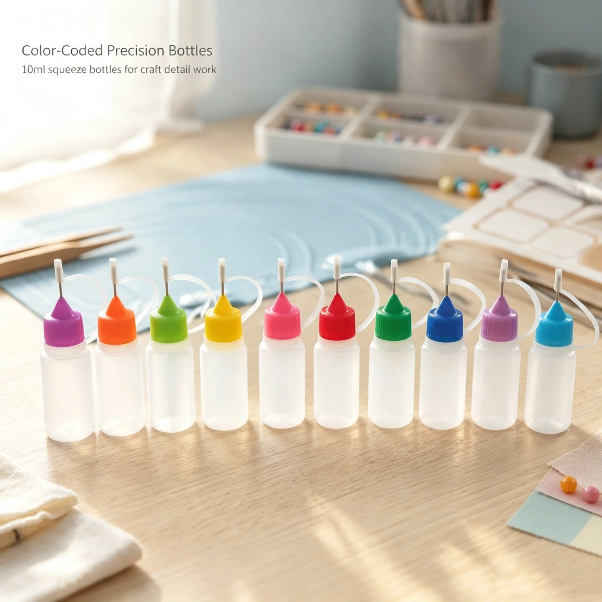 Art And Craft Recycle - 10ml Precision Fine Tip Plastic Squeeze