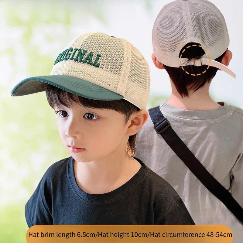 

Kids Hat Thin Mesh Baby Caps Summer Duck Tongue Hat for Boys and Girls Fashion Sunshade Hat Breathable Sunscreen Baseball Hats